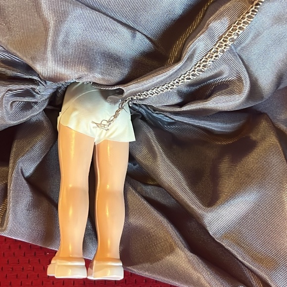 Vintage Red cross nurse doll with sleepy eyes fibre-craft materials stand 7" - Picture 6 of 14